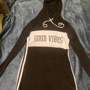 Black hoodie dress